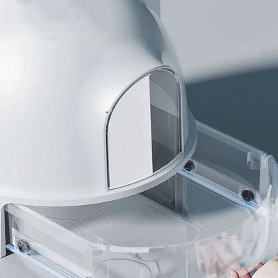 Automatic Accessories Cat Litter Box Stuff Enclosed Villa Cave Sand Toilet Robot Toy Transport Kuweta Dla Kota Pet Furniture