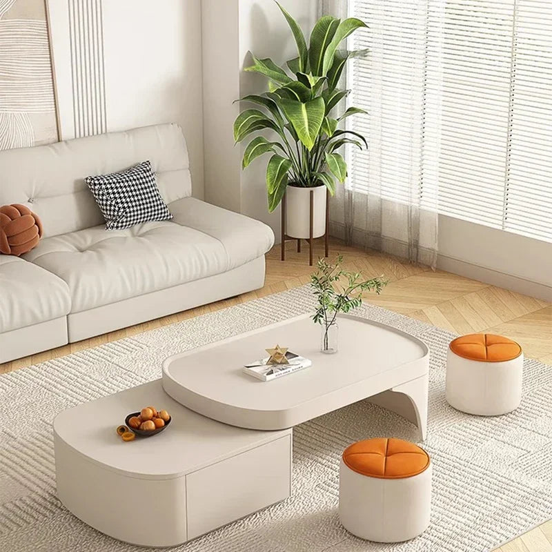 Oval Small Design Side Table Drawers Aesthetic Low White Nordic Mobile Side Table Modern Apartamento Mesa Auxiliar Furniture