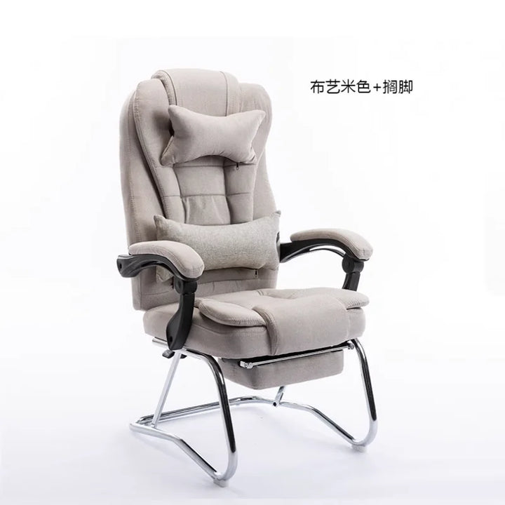 Comfy Leather Office Chairs Comfort Rolling Lounge Throne Office Chairs Nordic Pedicure Recliner Chaise De Bureaux Furniture WRX