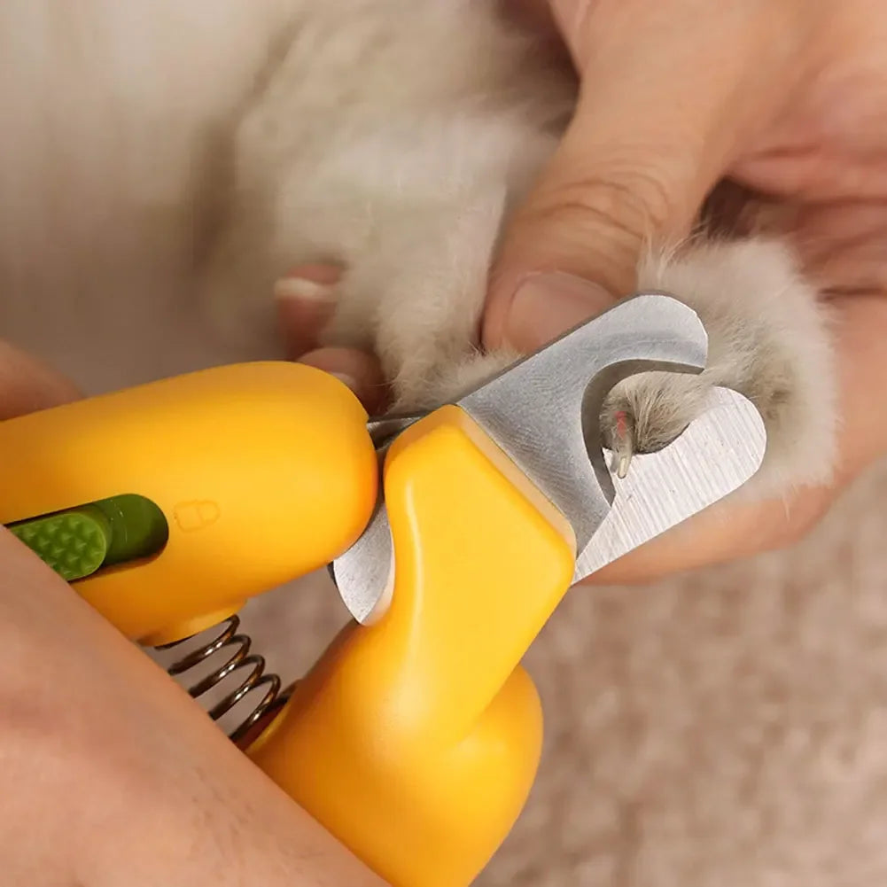 LED Light Cat Dog Nail Clipper Cutter Professional Pet Claw Trimmer with Safety Lock Puppy Kitten Animals Care Grooming Tool Kit