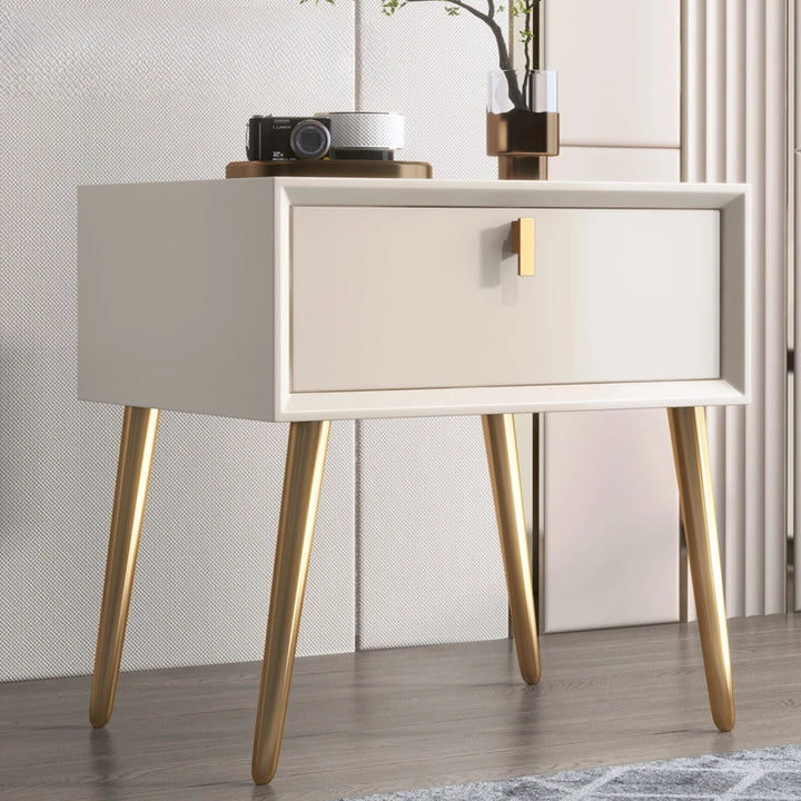 Solid Wood Bedside Table Luxurious Simple Modern Design Bedroom Bedside Table Aesthetic High Quality Criado Mudo Home Furniture