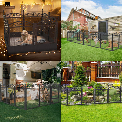 Detachable Dog Play pen for Exercise  with Waterproof Fertility Pad