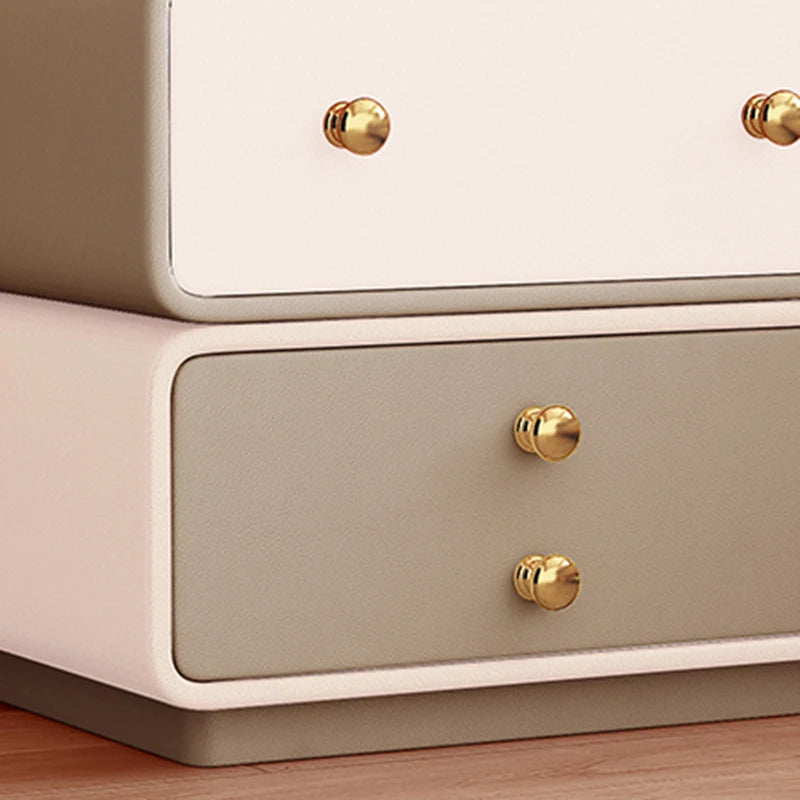 Luxury 360° rotatable Bedside Table with Drawers