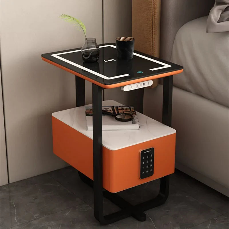 Side Table Comfortable Nightstands Bedroom Drawers Created Smart Bedside Tables Dressers Szafka Nocna Nordic Furniture TY25XP