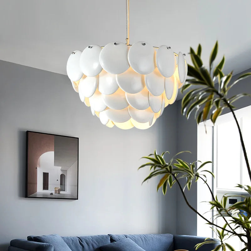 Luxury Ceramics Pendant Light Nordic Suspension Lamp for Dining Room Hanging Living Room Decoration Chandelier Lighting