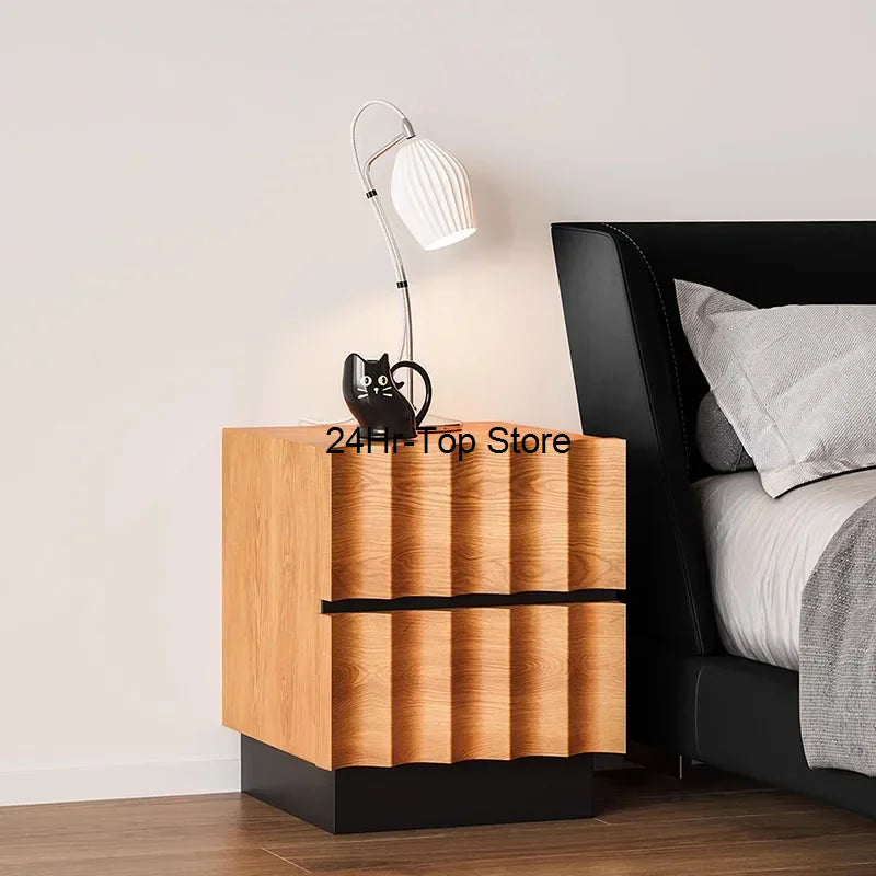 Sideboards Storage Bedside Table Bedroom Drawers Wood Organizer Unique Nightstand Comfortable Mesitas De Noche Salon Furniture