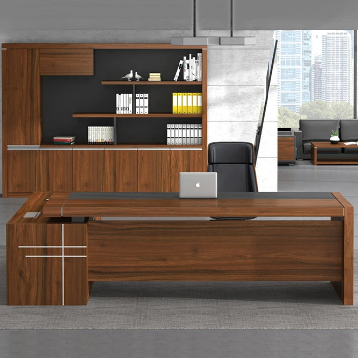 Modern Standing Computer Desk Large Wood Wooden Pc Office Desk Home Executive Escritorio Para Compuradora Modern Furniture