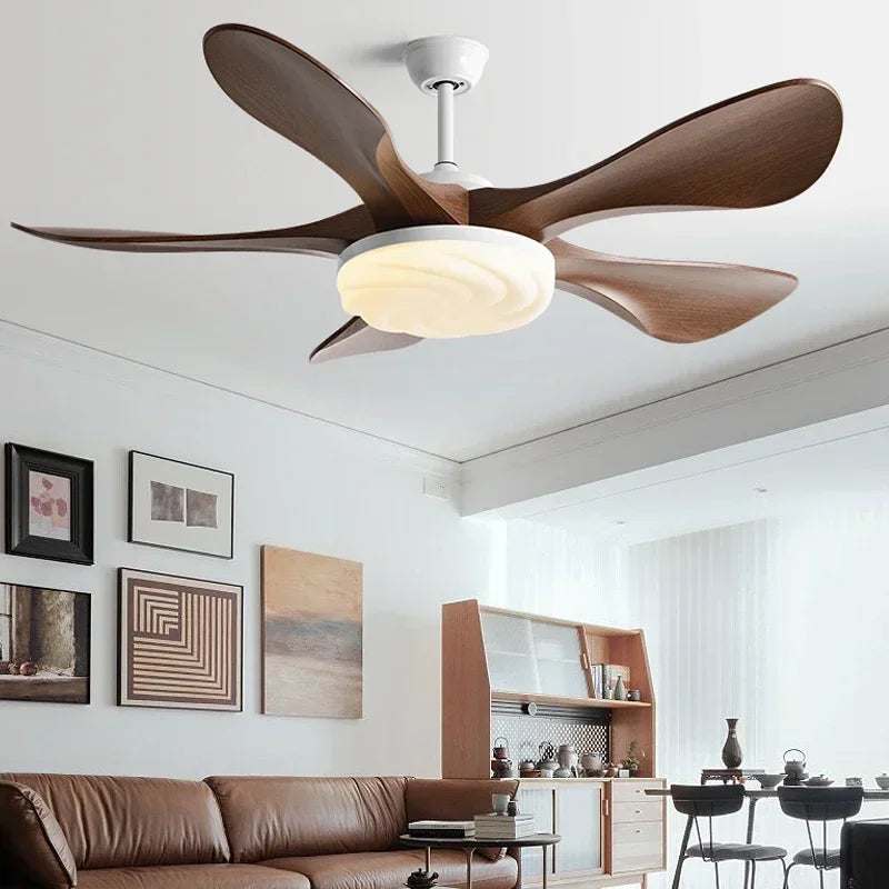 Modern 96W LED Ceiling Fan Light Strong Winds  Living Room Household Electric Fan Mute With Lamp Ceiling Fan 58Inch