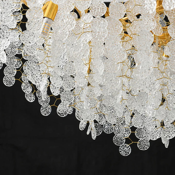 Modern Luxury Crystal Chandelier Gold Ceiling Light Living Dining Room Hotel LED Simple Pendant Hanging Lighting Decorative Lamp