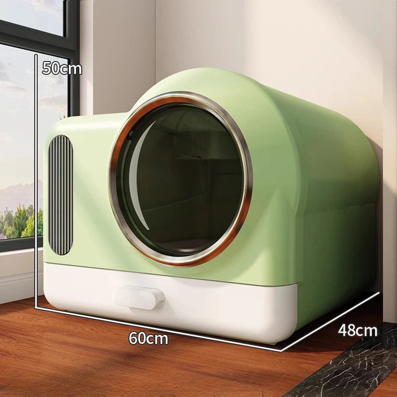 MiFuny Automatic Cat Litter Box Self Cleaning Smart Induction Deodorization Cat Toilet Oversize Cat Litter Drawer Exhaust Pets