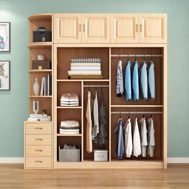 Display Standing Wardrobes Cupboard Luxury Hangers Storage Wardrobes Rack Space Saving Armoires De Vetement Modern Furniture