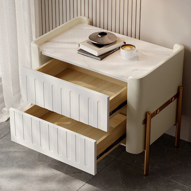 Smart Modern Nightstands Mobile Luxury Makeup Center Aesthetic Nightstands