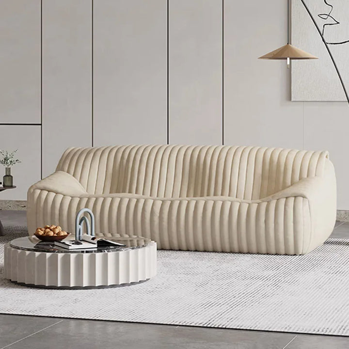 Nordic Warm White Sofa Bean Bag Design Minimalist Sofa Caterpillar Luxury Leisure Living Room Chaises De Salon Furniture