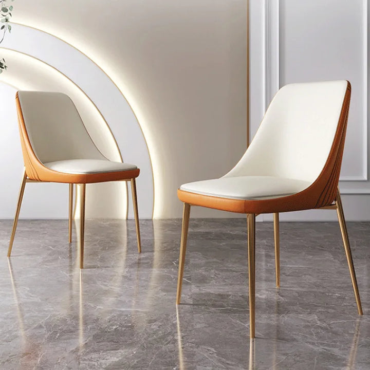 Light luxury modern minimalist home dining chair small apartment dining room back chair