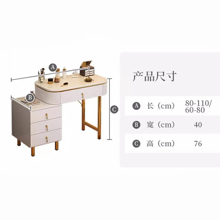 Classic Storage Dressing Table Girls Nordic Style Minimalist Fashion Dressers Charm Multifunctional Penteadeira Furniture