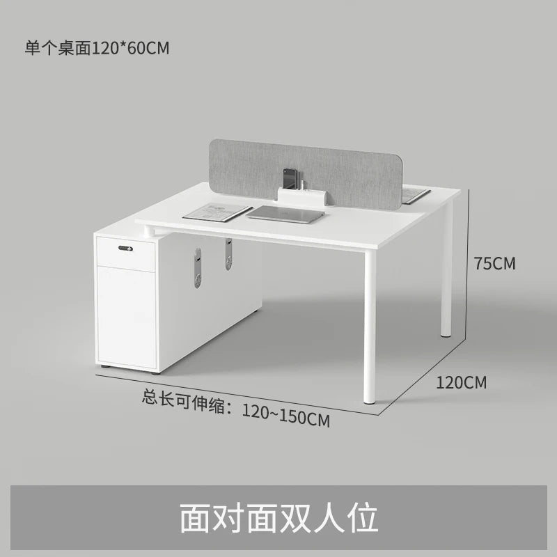 Standing Computer Work Desk Reception Study Modern Staff Work Desk Gadgets Single Scrivania Angolare Work Furniture HD50WD