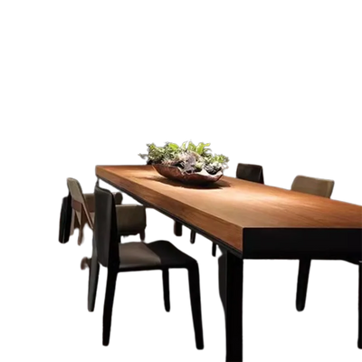 Modern Dinner Table Kitchen Home Service American Creative Unique Table Steel Art Beautiful Meeting De Comedor Home Furniture