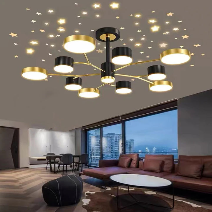 Nordic Home Lamp Living Room Lamp Starry Sky Chandelier Bedroom Ceiling Chandelier Kitchen Lamp Villa Hotel Lighting Lamps