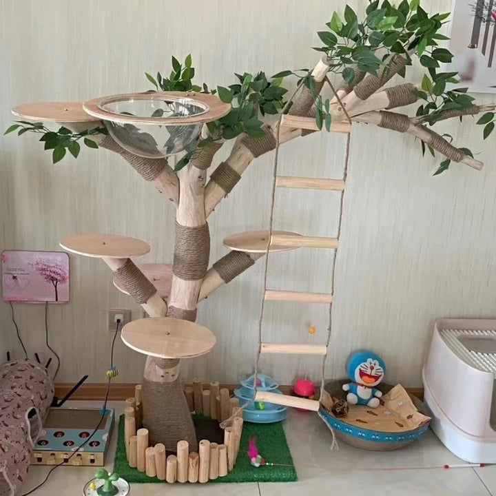 Individual Tree Cat Climbing Frame Creative Environmental Cat Climbing Frame Pet Indoor Habitat Tower Scrapers for Cats