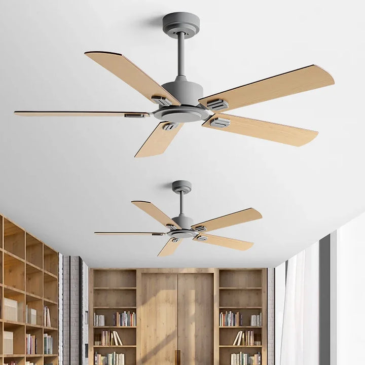 Industrial Style  Ceiling Fan 56InchBlack Retro Remote Control Indoor Restaurant Living Room  Without Lamp Electric Fan 110 220V