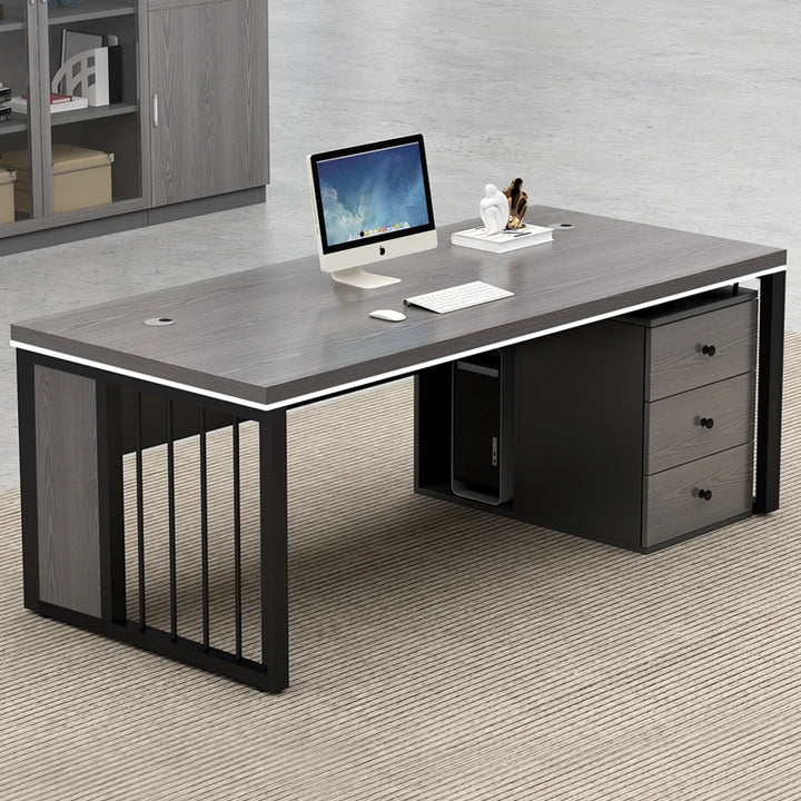 European Luxury Office Desk Supplies L Shaped Monitor Organizers Computer Desks Reception Drawers Mesa Escritorio Furnitures