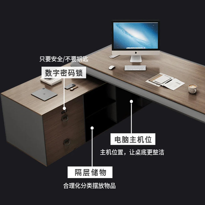 Height Kawaii Office Desk Reception Garden Standing Drawers Office Desk Storage Student Escritorio Esquina Bussiness Furniture