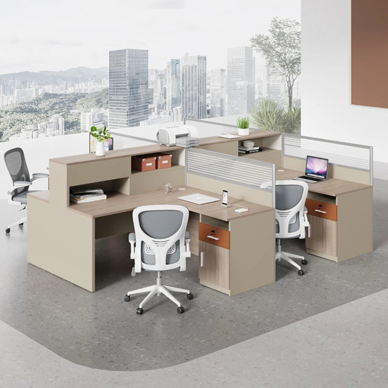 Modern Gadgets Work Desk Computer Study Small Beauty Salon Work Desk Reception Wooden Luxury Scrivania Working Equipment ZT