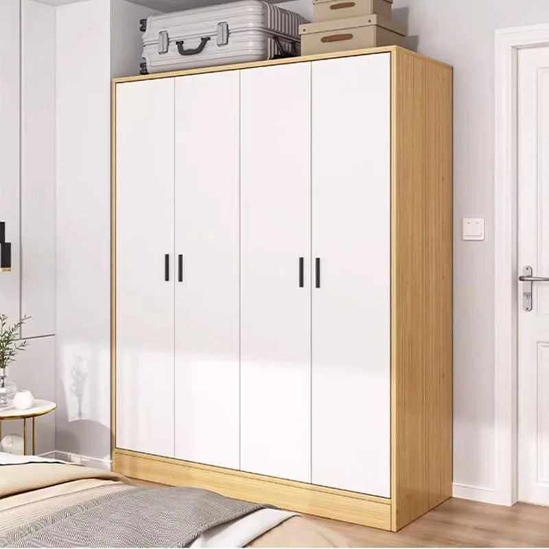 Wooden Luxury Wardrobe Bedroom Multifunctional Minimalist Drying Rack Combination Closet Storage Roperos Modern Furniture