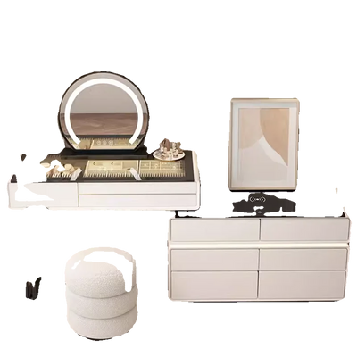 Luxury Nordic Bedroom Vanity Table Simplicity Modern Vanity Table Set Design Storage Drawers Meuble Chambre Home Furniture