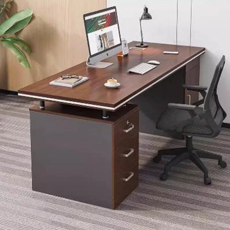 Study Writing Office Desk Drawers Executive Filing Laptop Drafting Storage Office Desk Modern Scrivania Tavolo Furniture HDH