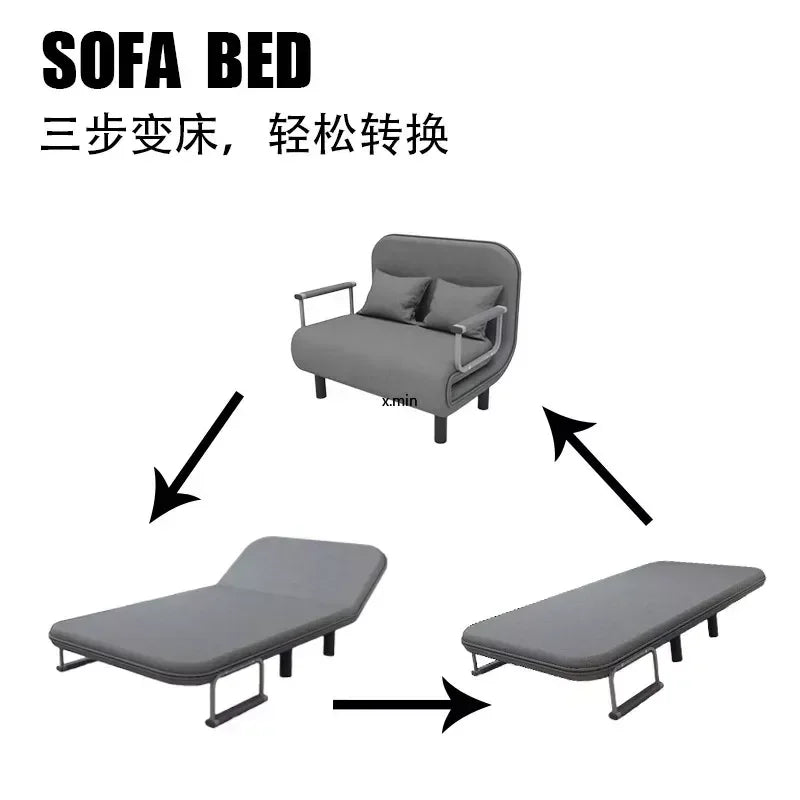 Simple Folding Sofa Bed Apartment Small Family Simple Reclining Chair Single Folding Sofa Bed  lounge chair  luxury modern sofa