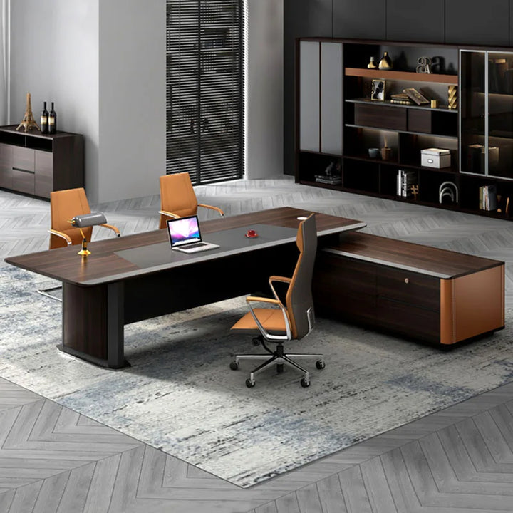 Computer Office Desk Study Conference Ergonomic Executive Office Desk Large Design Luxury Mesa De Escritorio House Furniture