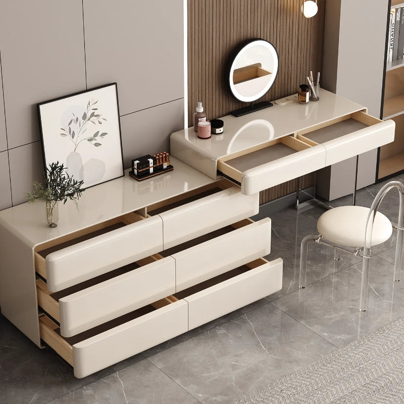 Lighting Multifunction Dressers Classic Luxury Hotel Wood Storage Dressers Computer Women Pentiadeira Feminina Salon Furniture