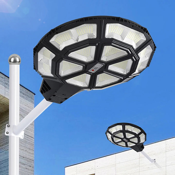 UFO Round Solar Lights Outdoor with Motion Sensor Waterproof Solar Street Lamp for Lighting Garden Sunlight Solar Wall LED Light