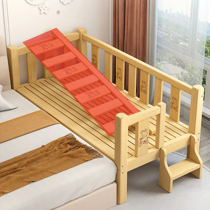 Near Single Kids Bed Boys Safety Barrier Modern Luxury Children Beds Girl Fashion Camas Cheap Dormitorio Bedroom Furniture