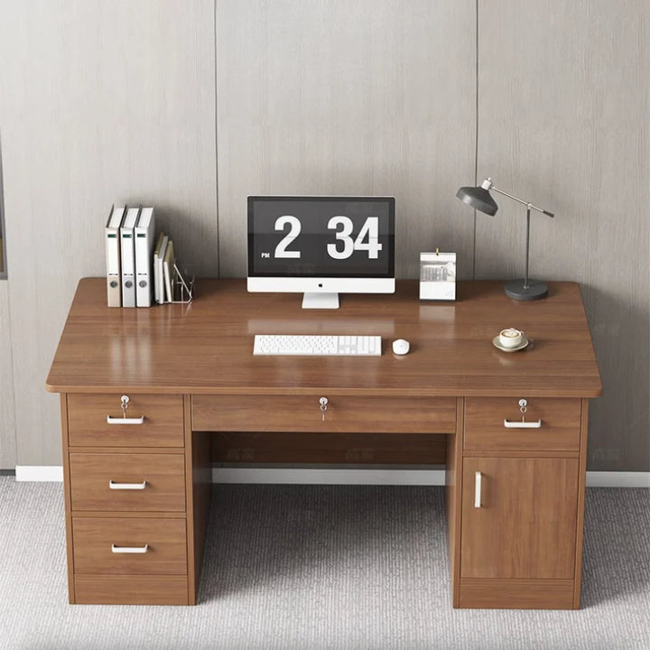 Drawers Computer Office Desk Single Secretaire Bedroom Simplicity Office Desk Modern Staff Bureaux Meuble Work Furniture QF50OD