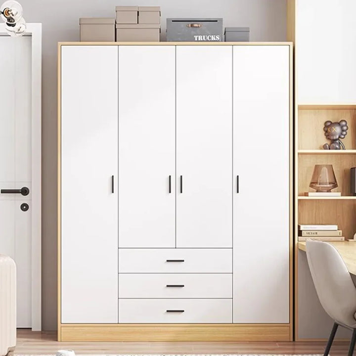 Space Saving Wardrobe Storage Drawer White Clothes Organizer Wardrobe Bedroom Wooden Guarda Roupa Portatil Home Furniture