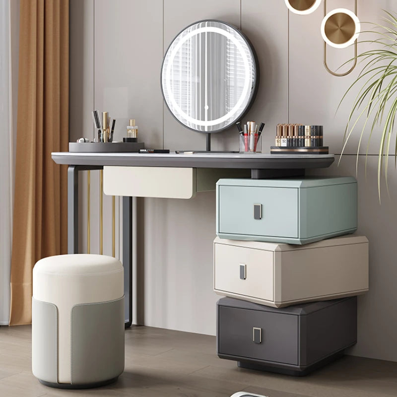 Mirror Mobile Dressers Cheap Cabine Women Storage Hotel Modern Makeup Table Smart Lighting Penteadeira Camarim Salon Furniture