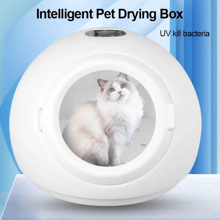 New Round Pet Drying Box Home Pet Cat Drying Fully Automatic Dog Shower Hair Blow Dryer Disinfection Multifunctional Hair Dryer