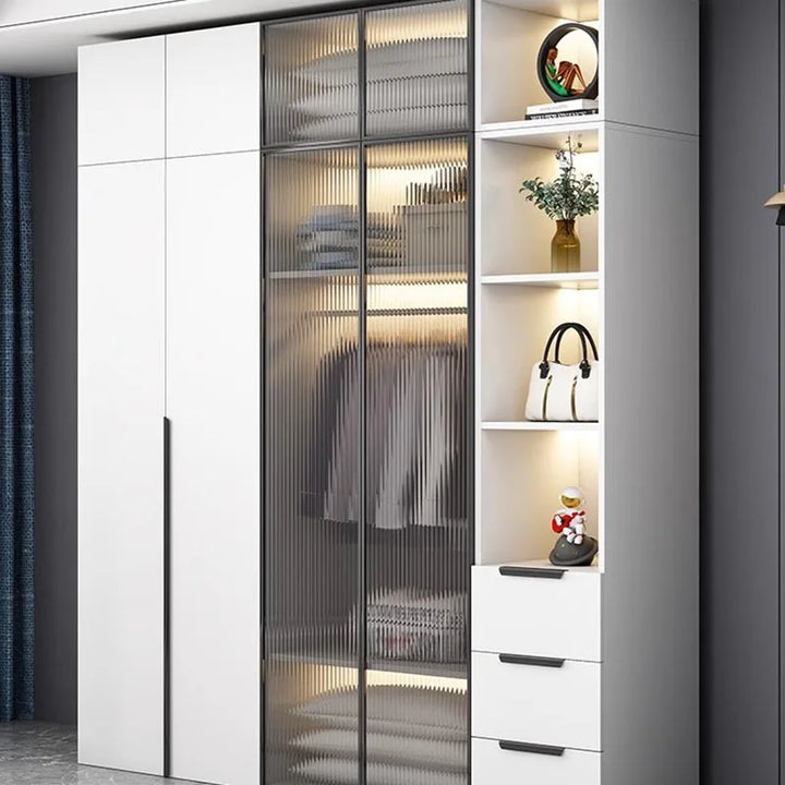 Open Closets Wardrobes Bedroom Storage Organizer Clothes Cabinets Dressers Drawers Guarda Roupa Portatil Minimalism Furniture