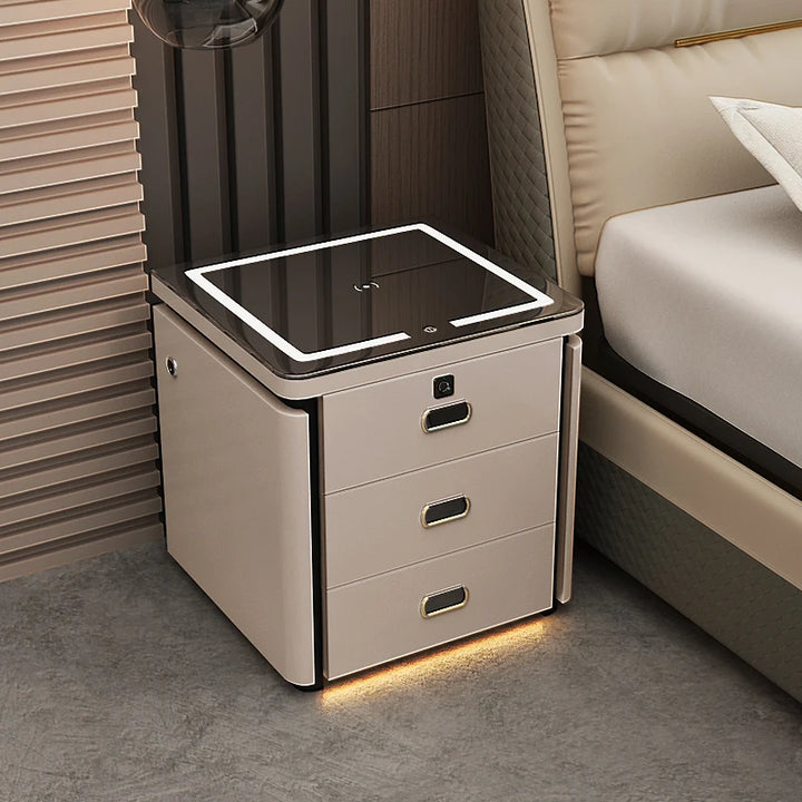 Morden Nightstand with Bluetooth and Wireless Charger