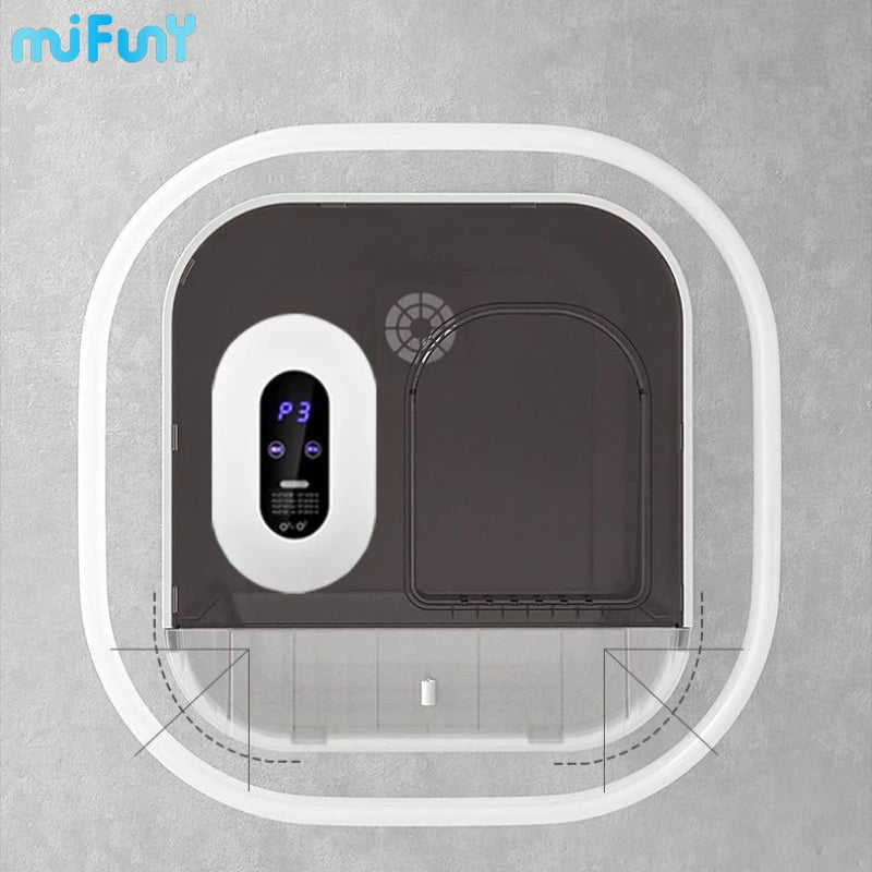 MiFuny Cat Litter Box Automatic Deodorization Negative Ion Smart Cat Toilet Anti Sling Cat Litter Drawer Disinfect Pet Supplies