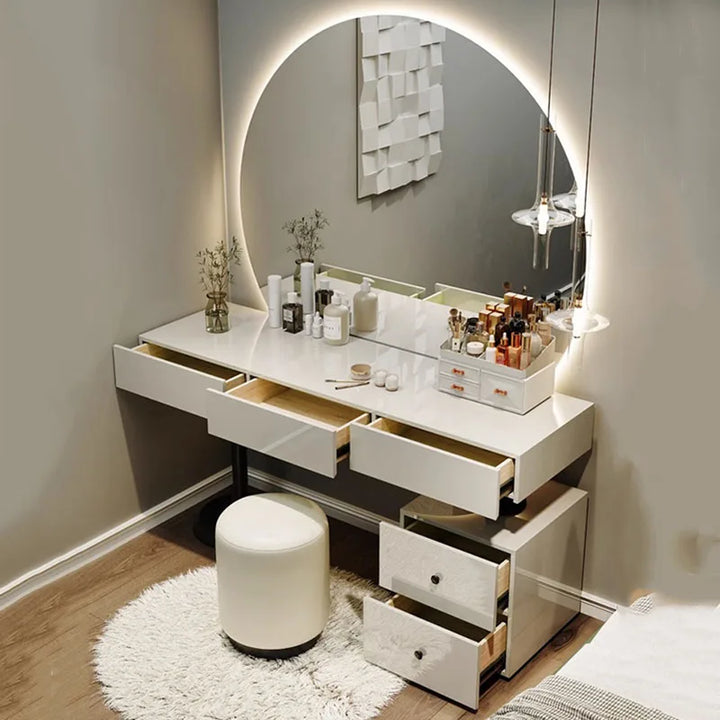 Mirror Chair Dressing Table Box Drawer Nordic Organizer Dressing Table Decor Luxury Penteadeira De Maquiagem Home Furniture