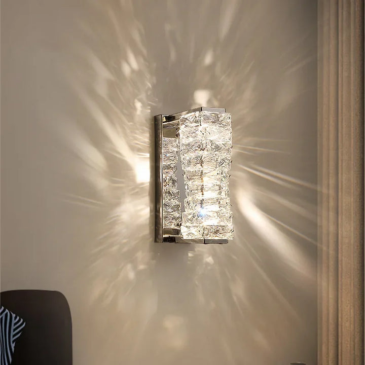 LED Luxury Crystal Wall Lights Chrome Gold Bedside Lights Home Decoration Wall Lamps Living Room Bedroom Wall Sconces Lustre