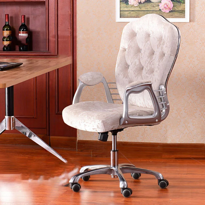 Wheels Glides Office Chair Swivel Luxury Velvet Height Extender Office Chairs Mobile Home Sillas De Oficina Hotel Furniture