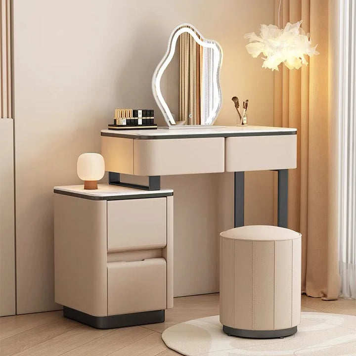 Vanity Makeup Dressing Table Bedroom Mirror Storage Luxury Dressing Table Modern Nordic Penteadeira De Maquiagem Home Furniture