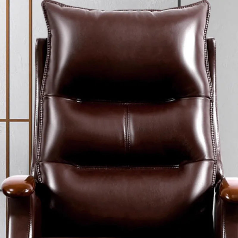 Nordic Boss Office Chairs Wooden Massage Leather Free Shipping Armchairs Waiting Ergonomic Cadeira Presidente Home Furniture