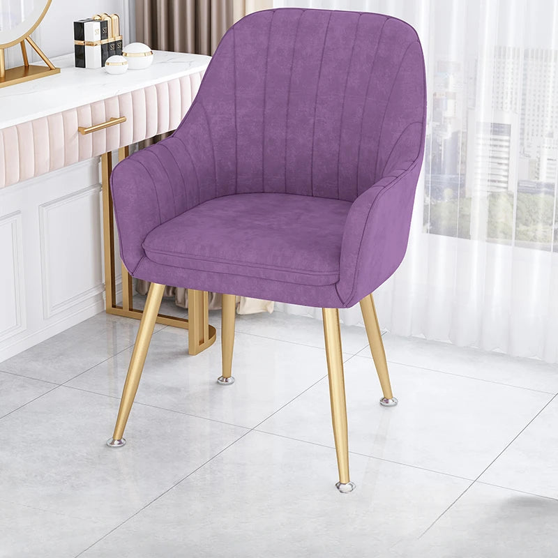 Nordic Living Dining Chair Bedroom Interior Dresser Dining Chair Backrest Makeup Mobili Arredamento Casa Aesthetic Furniture