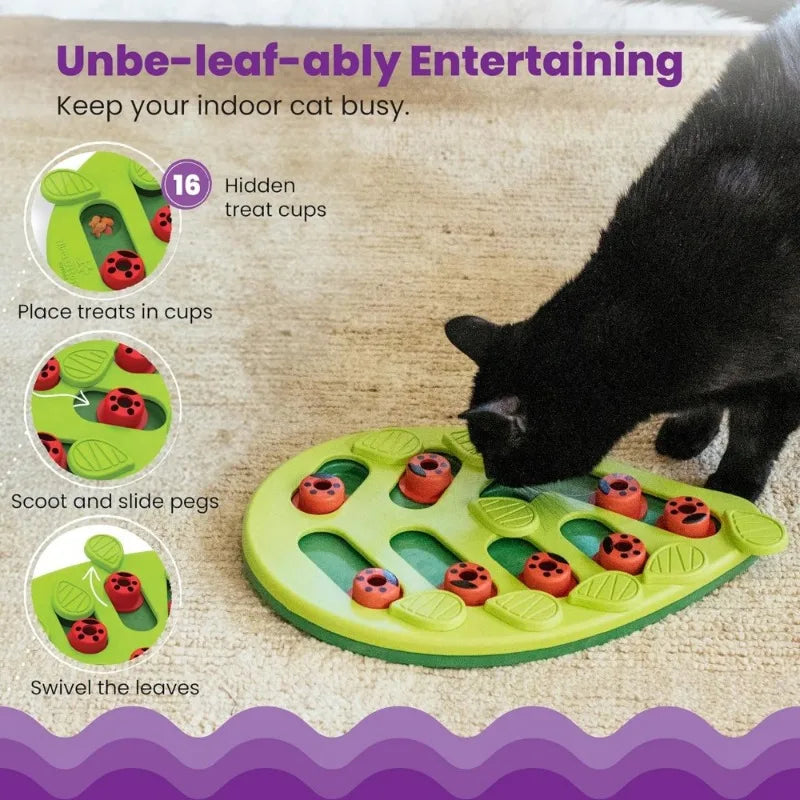 Buggin' Out Puzzle & Play Interactive Cat Treat Puzzle Entertaining & Stimulating