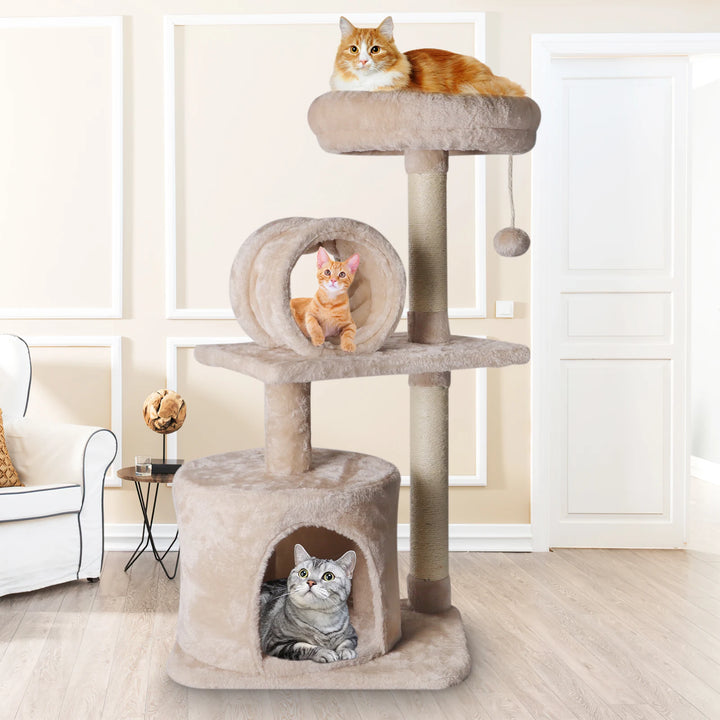 Multi-layer Cat Scratcher Tree Toys Pet Cat House Furniture Scratching Post for Pet Cat Activity Center Cat Trees Towers